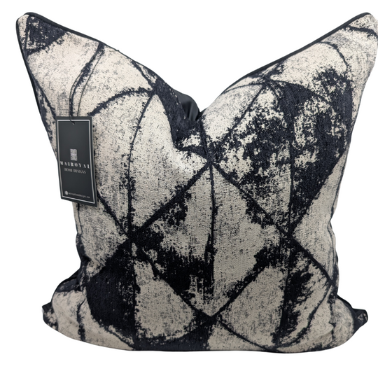 The Shady Abstract Designer Cover in Beige and Black