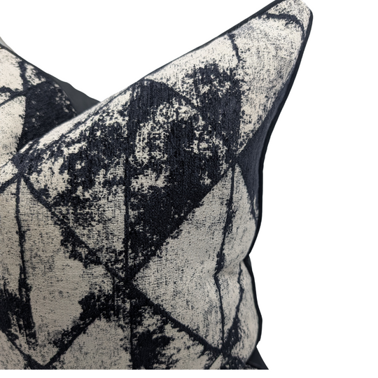 The Shady Abstract Designer Cover in Beige and Black