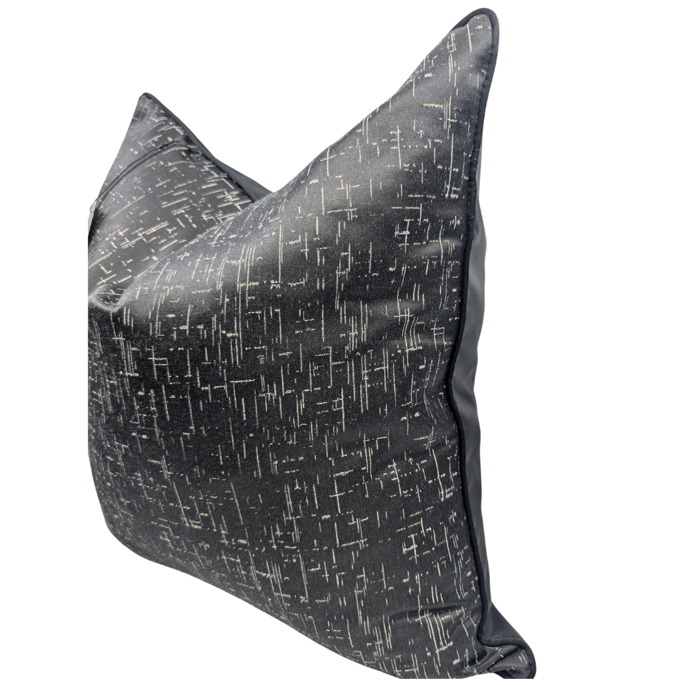 Pacman Designer Cover in Black with Grey streaks and Gold Specs